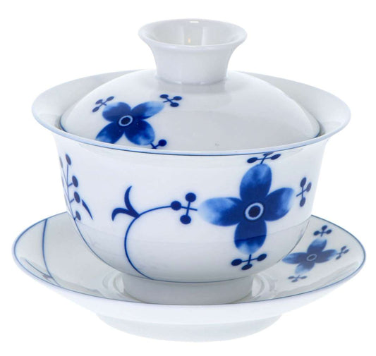 Porzellan Gaiwan Kleeblatt