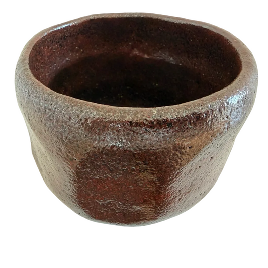 Vintage Raku tsutsu - Chawan (3)