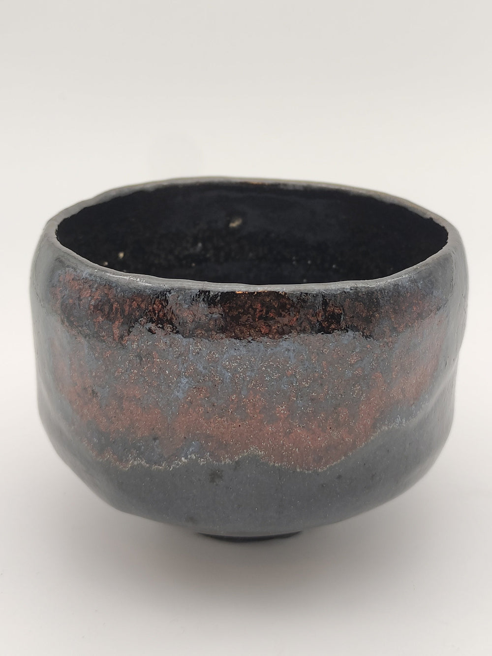 Vintage Raku Chawan Farbverlauf
