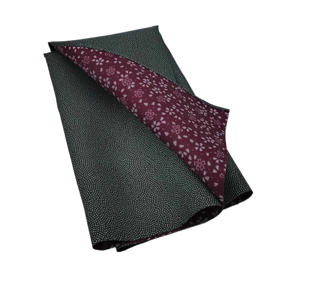 Furoshiki grün/weinrot