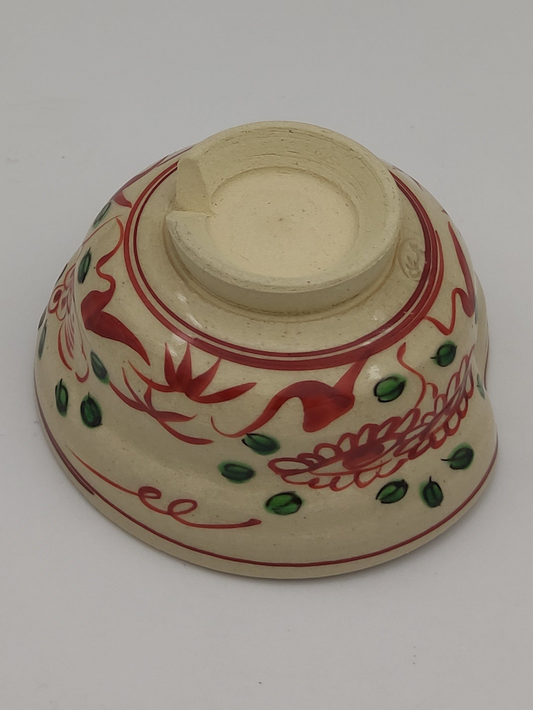 Teeschale rote Chrysantheme